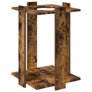 vidaXL Billiard Cue Stand Engineered Wood 42 x 43 x 60 cm Smoked Oak