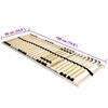 vidaXL Slatted Bed Base Brown 90 x 190 cm Solid beech wood