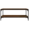 vidaXL Coffee Table Brown Oak 80x50x40 cm Engineered Wood
