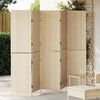 vidaXL Room Divider Folding Manual Beige 242 x 180 cm Poly Rattan