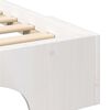 vidaXL Floor Bed Frame with Storage White 90 x 210 cm Wood