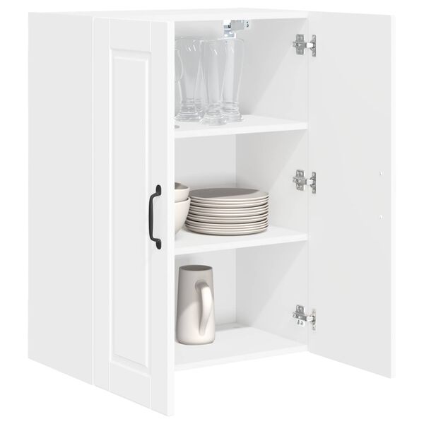 vidaXL Kitchen Cabinet with Shelf High Gloss White 60 x 31 x 80 cm