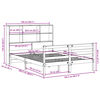 vidaXL Bookcase Bed without Mattress White 160x200 cm Solid Wood Pine