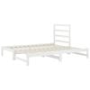 vidaXL Pull-out Day Bed without Mattress White 2x(90x200) cm
