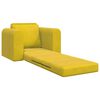 vidaXL Sofa Bed Yellow 98 x 71 x 83 cm Velvet
