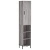 vidaXL Highboard Grey Sonoma 34,5x34x180 cm Engineered Wood
