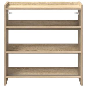 vidaXL Shoe Rack Sonoma Oak 60x25x62 cm Engineered Wood