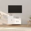 vidaXL 2 Piece TV Cabinet Set White Engineered Wood