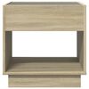 vidaXL Coffee Table with Infinity LED Sonoma Oak 50x50x50 cm