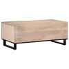 vidaXL Coffee Table White 100x55x40 cm Solid Wood Mango