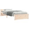 vidaXL Bed Frame without Mattress Solid Wood 90x200 cm
