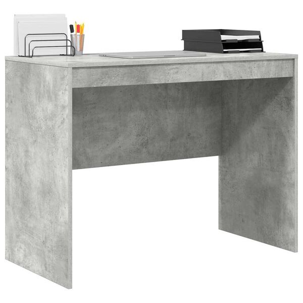 vidaXL Desk Concrete Grey 100 x 50 x 76 cm