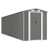 vidaXL Garden Shed Light Grey 192x772x223 cm Galvanised Steel