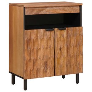 vidaXL Sideboard Acacia Brown Finish 60 x 33 x 75 cm Solid Mango Wood