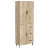 vidaXL Cabinet Set 2 pcs Sonoma Oak 66 x 34.5 x 89.5 cm