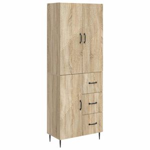 vidaXL Cabinet Set 2 pcs Sonoma Oak 66 x 34.5 x 89.5 cm