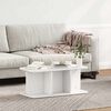 vidaXL Coffee Table White 80 x 39.5 x 33.5 cm Solid pine wood