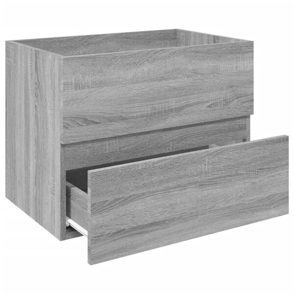 vidaXL Sink Cabinet Grey Sonoma 60x38.5x45 cm Engineered Wood