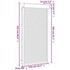 vidaXL Roller Shutter Aluminium 110x220 cm White