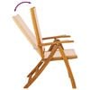 vidaXL Folding Garden Chairs 2 pcs Solid Wood Acacia and Textilene