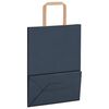 vidaXL Paper Bags 50 pcs with Handles Blue 21x11x28 cm