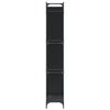 vidaXL Bookcase Black 79x30x180 cm Engineered Wood and Metal