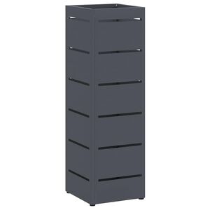 vidaXL Rain Umbrella Stand Anthracite 15.5 x 15.5 x 49 cm Steel