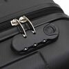 vidaXL Suitcase with Lock 3 pcs Black 50 x 31 x 78 cm ABS Plastic