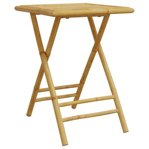 vidaXL Folding Garden Table 55x55x75 cm Bamboo