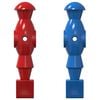 vidaXL Football Table Players 22 pcs Blue and Red 2.4 x 2.1 x 9.7 cm