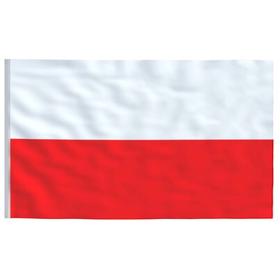 vidaXL Poland Flag and Pole Aluminium 6 m