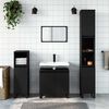 vidaXL Bathroom Cabinet Black 58x33x60 cm Engineered Wood