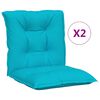 vidaXL Garden Lowback Chair Cushions 2 pcs Turquoise 100x50x7 cm Fabric