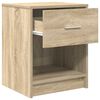 vidaXL Bedside Cabinet with Drawer Sonoma Oak 40x34x50 cm