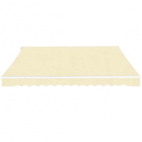 vidaXL Folding Awning Manual Operated 600 cm Cream