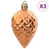 vidaXL Christmas Baubles 98 pcs Copper &Oslash;3/4/6 cm
