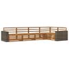 vidaXL Outdoor Sofa Set 5 pcs Natural Solid Acacia Wood