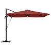 vidaXL Roma Parasol Red 286 x 285 x 270 cm Aluminium and Polyester