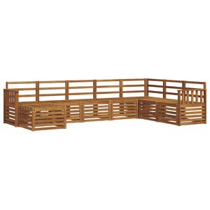 vidaXL Outdoor Sofa Set 8 pcs Natural