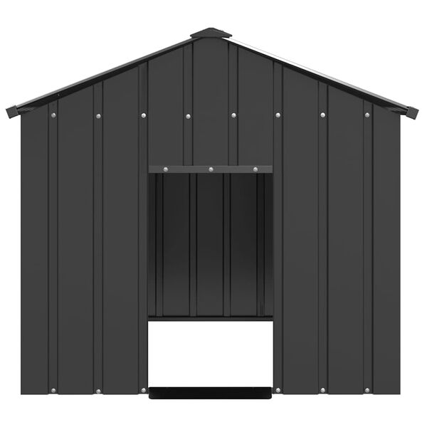 vidaXL Dog House with Roof 113x153x101 cm Galvanised Steel