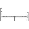 vidaXL Metal Bed Frame without Mattress with Footboard&nbsp;Black 75x190cm