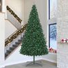 vidaXL Christmas Tree with Decorative String Lights Green 400 cm PVC