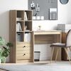 vidaXL Desk with Drawer 2 pcs Sonoma Oak