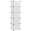 vidaXL Shoe Rack Transparent 44x31.5x153.5 cm PP
