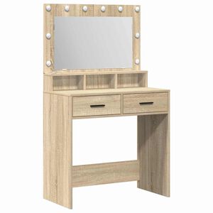 vidaXL Dressing Table Sonoma Oak 79 x 41 x 135 cm Engineered Wood