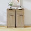 vidaXL Sideboards 2 pcs Sonoma Oak 30x30x70 cm Engineered Wood