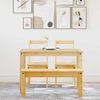 vidaXL 4 Piece Dining Set Panama Solid Wood Pine