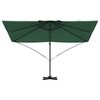vidaXL Umbrella Green 351 x 250 x 260 cm Polyester and Aluminium