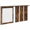 vidaXL Wall-Mounted Coat Rack with Shelf Smoked oak 85 x 10 x 45 cm