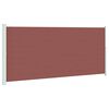 vidaXL Patio Retractable Side Awning 220x500 cm Brown